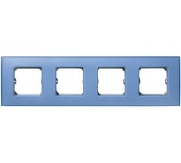 Декоративная рамка Simon 4 поста, +суппорт, S27 Neos, Матовый, бирюзовый 27774-63