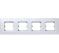 Декоративная рамка Simon 4 поста, +суппорт, S27 Neos, Матовый, белоснежный 27774-60