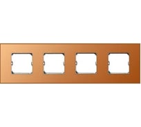Декоративная рамка Simon 4 поста, +суппорт, S27 Neos, Матовый, оранжевый 27774-64