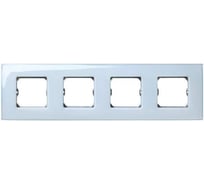 Декоративная рамка Simon 4 поста, +суппорт, S27 Neos, Глянец, голубой 27774-33