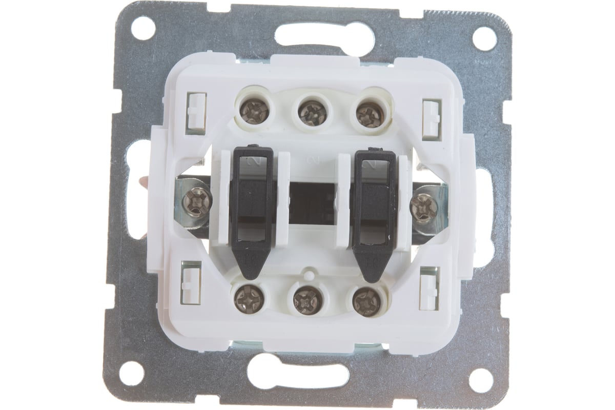 2-клавишный переключатель LK Studio с двух мест, схема 6+6, 16 A, 250 B ...