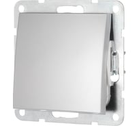 1-клавишный переключатель LK Studio на 2 направления, схема 6, 16 A, 250 B, серебристый металлик 860303-1