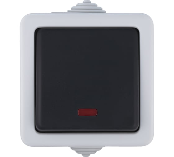 Одноклавишный переключатель LK Studio, схема 6L, с 2-х мест, с подсветкой, IP54, 10А/250V 80005
