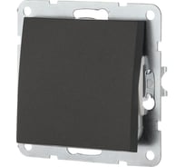 1-клавишный переключатель LK Studio на 2 направления, схема 6, 16 A, 250 B, черный бархат 860308-1