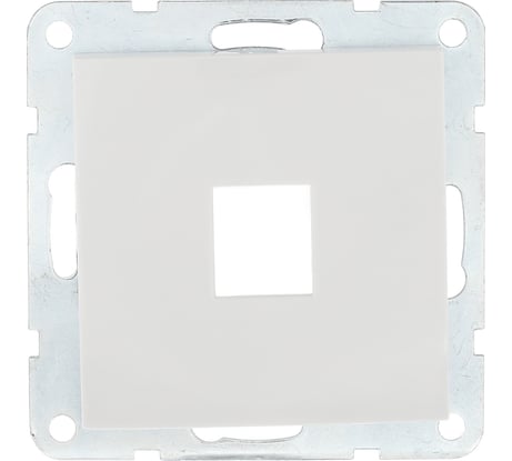Компьютерная розетка LK Studio RJ-45, категория 5е, с накладкой, белый 866104-1