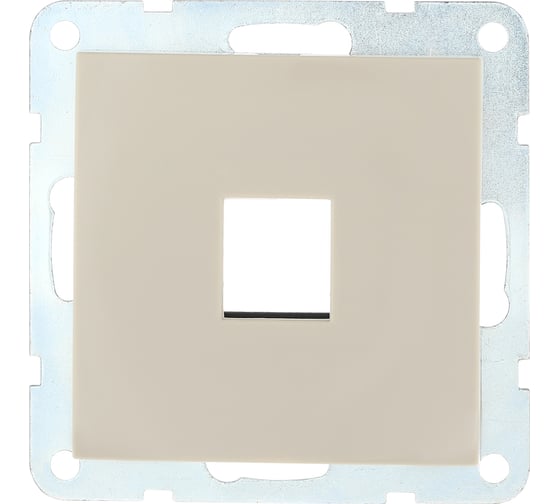 Компьютерная розетка LK Studio RJ-45, категория 5е, с накладкой, бежевый 866101-1