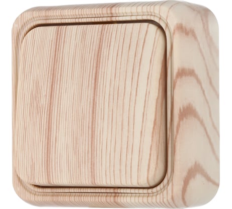 1-клавишный выключатель LK Studio схема 1, открытой установки, сосна 810125