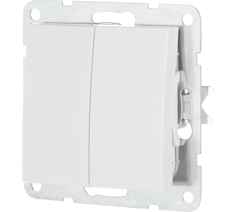 2-клавишная выключатель LK Studio схема 5, 16 A, 250 B, белый 861104-1