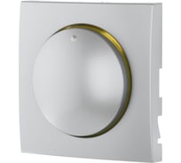 Накладка светорегулятора LK Studio с желтой световой индикацией, серебристый металлик 867103-1