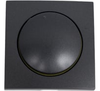 Накладка светорегулятора LK Studio с желтой световой индикацией, черный бархат 867108-1