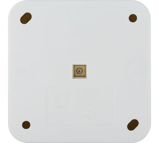 Розетка открытой установки LK Studio с з/к. со шторками белый 813204
