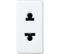 Двухполюсная розетка Simon без заземления, евро-американский стандарт, 16А 250В, S27, белый 27438-34