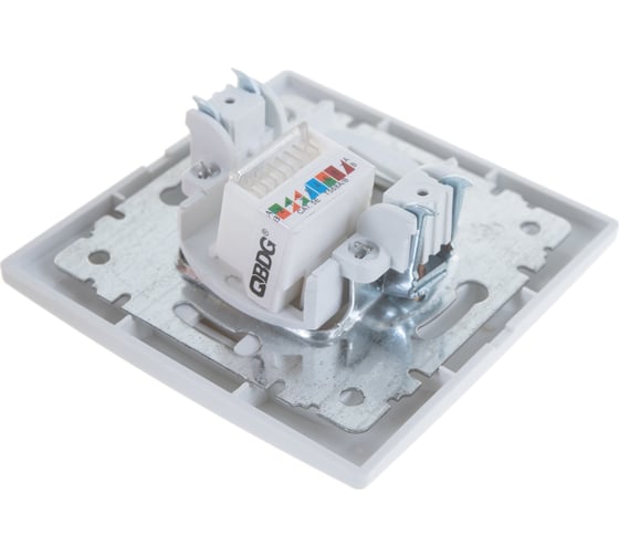 Информационная розетка Intro 1-303-01 RJ45, IP20, СУ, Plano, белый Б0027621