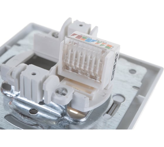 Информационная розетка Intro 1Э30301 RJ45, СУ, б.л., Plano, белый Б0038835