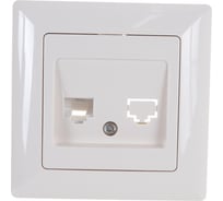 Телефонная розетка Intro 430202 RJ11, СУ, Solo, слоновая кость Б0043376