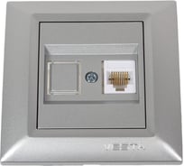 Розетка Vesta Electric Roma Silver для сетевого кабеля LAN FRZ00010123SRM