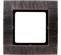 Рамка duwi на 1 пост серия Palazzo Vintage, медь патина 26545 0