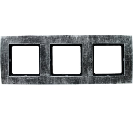 Рамка duwi на 3 поста серия Palazzo Vintage, серебро патина 26566 5