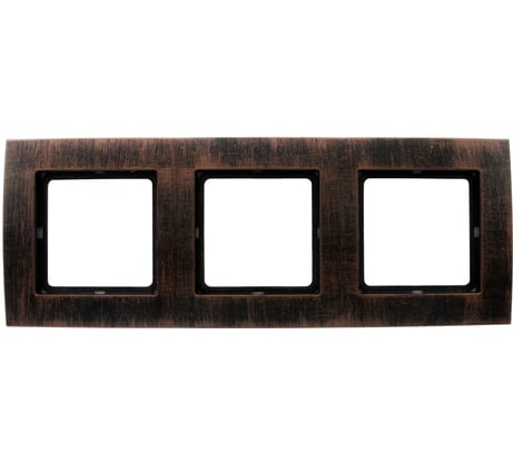 Рамка duwi на 3 поста серия Palazzo Vintage, медь патина 26547 4