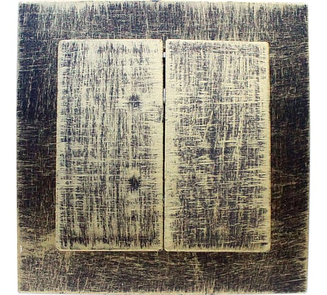 Выключатель duwi с/п 2-кл серия Palazzo Vintage, золото патина 26525 2