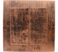 Выключатель duwi с/п 2-кл серия Palazzo Vintage, медь патина 26544 3