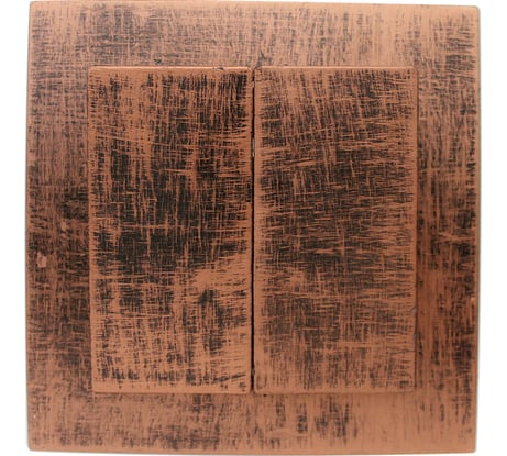 Выключатель duwi с/п 2-кл серия Palazzo Vintage, медь патина 26544 3