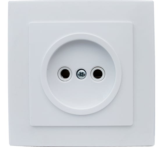 Розетка duwi с/п б/з 1-местная серия Palazzo, белый 26464 4 1