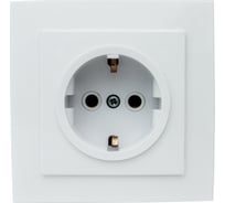 Розетка duwi с/п с з/к 1-местная серия Palazzo, белый 26465 1