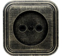 Розетка duwi о/п б/з 1-местная серия Palazzo Vintage, бронза патина 26419 4