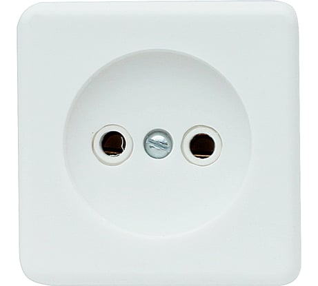 Розетка duwi о/п 1-местная б/з серия Basis, белый 26400 2