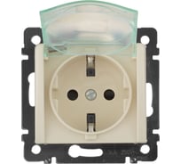 Механизм одноместной розетки Legrand СП Valena 2К+З IP44 с заземл. сл. кость DIY-упак. Leg 695640