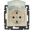 Механизм одноместной розетки Legrand СП Valena 2К+З IP44 с заземл. сл. кость DIY-упак. Leg 695640 1