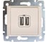 Механизм одноместной розетки Legrand USB 2мод. СП Valena сл. кость DIY-упак. Leg 694372 1