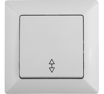 Переключатель Intro 410301 10А250В, СУ, Solo, белый Б0043277