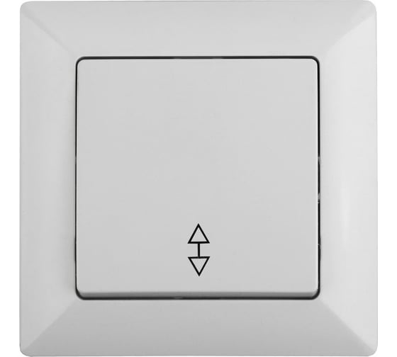 Переключатель Intro 410301 10А250В, СУ, Solo, белый Б0043277 1