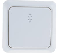 Переключатель Intro 2Э10301 10А250В, ОУ, б.м.п., Quadro, белый Б0038838
