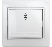 Переключатель Intro 110301 10А250В, IP20, СУ, Plano, белый 24 Б0027599