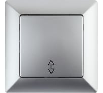 Переключатель Intro 410303 10А 250В, СУ, Solo, алюминий Б0043279