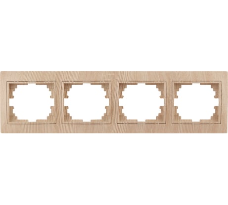 Горизонтальная рамка Intro 150411 на 4 поста, СУ, Plano, сосна Б0030105