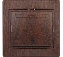 Переключатель Intro 10А 250В, IP20, СУ, Plano, венге Б0030040