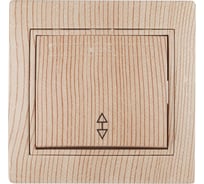 Переключатель Intro 10А 250В, IP20, СУ, Plano, сосна Б0030041