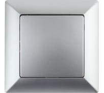 Выключатель Intro 410103 10А, 250В, СУ, Solo, алюминий Б0043265