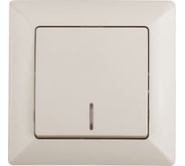 Выключатель с подсветкой Intro 410202 10А, 250В, СУ, Solo, слоновая кость Б0043271