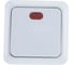 Выключатель с подсветкой Intro 210201 10А, 250В, IP20, ОУ, Quadro, белый Б0027634 2