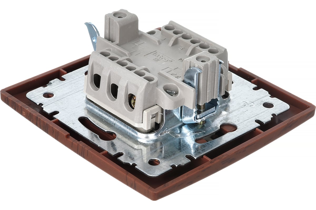 Выключатель Intro 10А, 250В, IP20, СУ, Plano, венге Б0030032 - выгодная ...