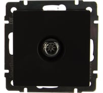 Телевизионная розетка Smartbuy черная Нептун SBE-05b-S1-TV