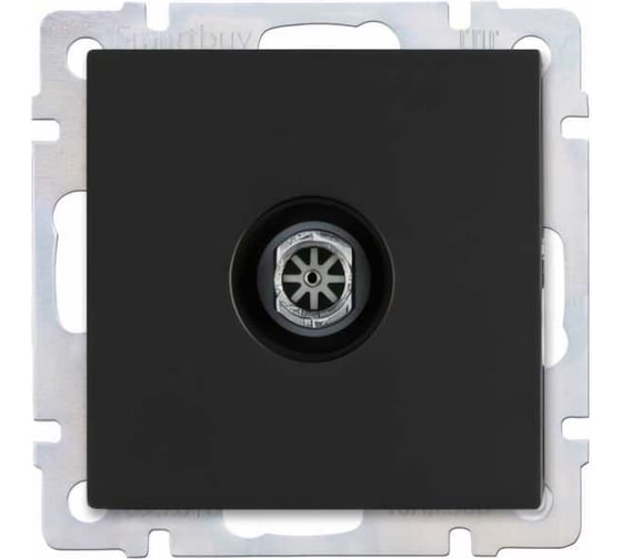 Телевизионная розетка Smartbuy черная Нептун SBE-05b-S1-TV