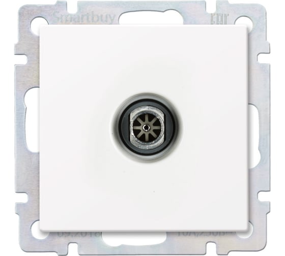 Телевизионная розетка Smartbuy белая Нептун SBE-05w-S1-TV 1