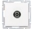 Телевизионная розетка Smartbuy белая Нептун SBE-05w-S1-TV 1