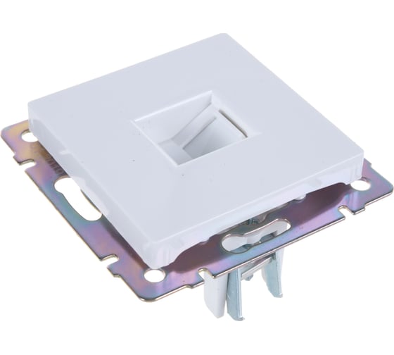 Телефонная розетка Smartbuy RJ11 белая Нептун SBE-05w-S1-PH